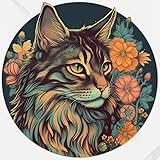Yoonek Graphics Maine Coon Cat Vinyl Decal Sticker