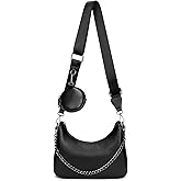 myfriday Crossbody Hobo Handbags for Women with Coin Purse Pouch, Soft Leather Designer Shoulder Bags - 2 Size Shoulder Strap