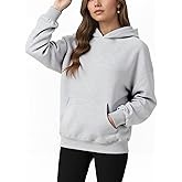 YARBCEN Womens Hooded Hoodies Sweatshirts - Long Sleeve Crewneck Sweaters With Pocket 2026 Fashion Spring Oversized Clothes