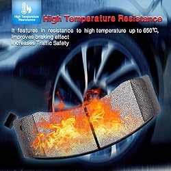 cciyu D1273 4pcs Front Ceramic Brake Pads Kits
