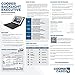 Cooper Backlight Executive Keyboard case Compatible with Acer Iconia Tab 8 FHD, 8 W | 2-in-1 Bluetooth Wireless Backlit Keyboard & Leather Folio Cover | 7 Color LED Keys (Black)