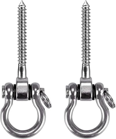 WAREMAID 2 Pack Hammock Chair Hanging Kit Stainless Steel 450kg
