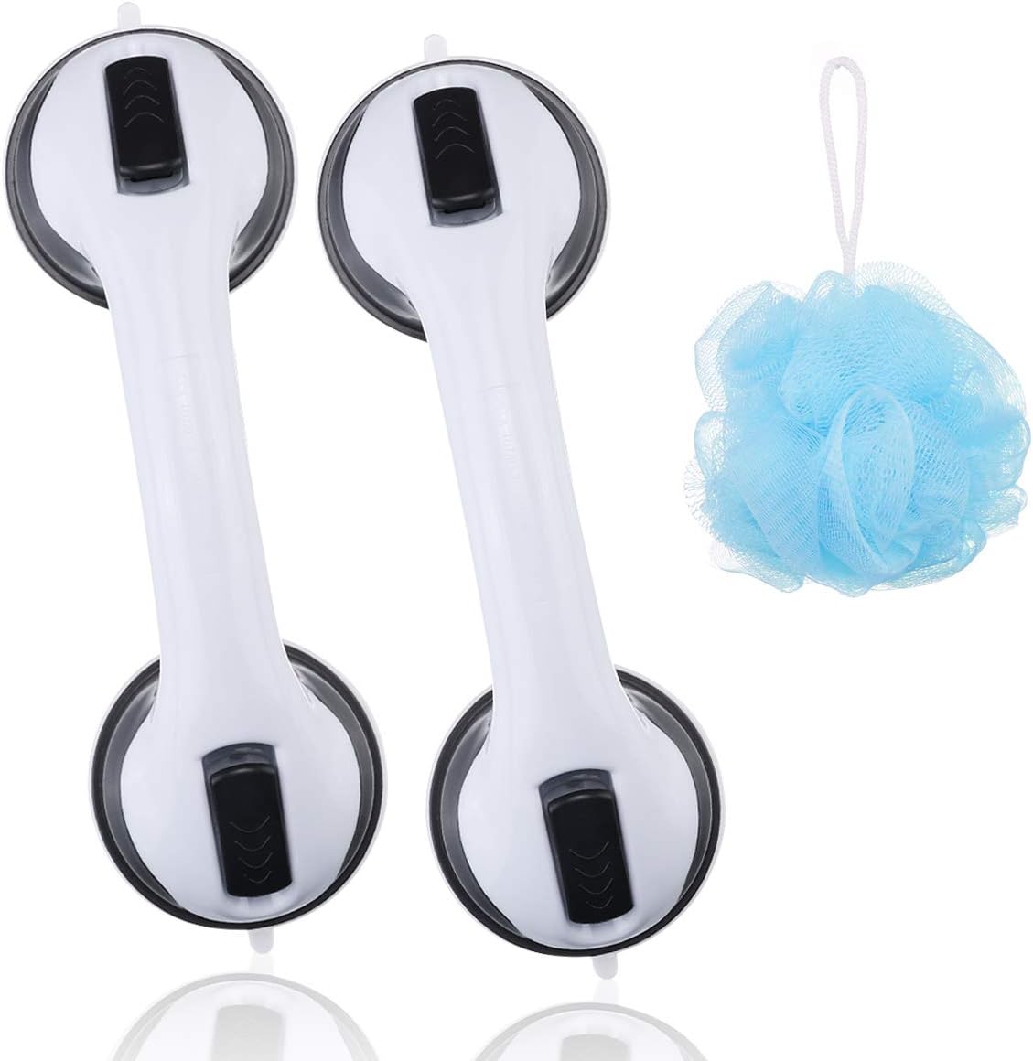 CAMTOA Suction Grab Bar,2 Pack Suction Shower Handle,Bathroom Balance Bar,Safety Hand Rail Support,Non Skid - Handicap, Elderly, Injury, Senior Assist Bath Handle: Health & Personal Care