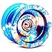 Sidekick Yoyo Pro Blue Silver Gold Splashes Professional Aluminum UNresponsive YoYo