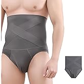 YLHONE Men's Shapewear Tummy Control Boxer Brief Waist Girdle Men’s Slimming Body Shaper Compression Underwear Butt Lifter