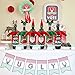 PartyTalk 3pcs Ugly Christmas Wine Bottle Covers, Holiday Wine Bottle Cover with Hat for Ugly Sweater Party Decorations