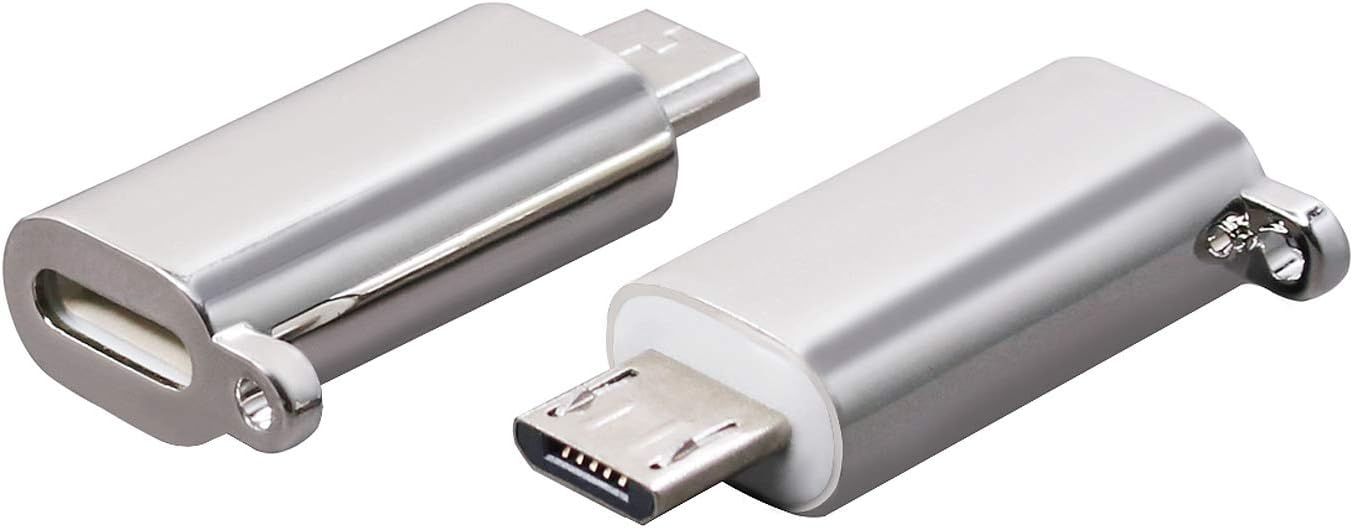 iPhone to Android Adapter, HkittyXiong Apple Lightning to Micro USB Cable Adaptor Charge Sync Connector for Smartphone, Tablet, GPS, Power Bank Through Apple Lighting Cable