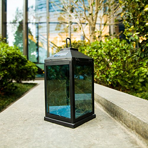 Solar Lantern outdoor hanging Sunwind Decorative Lanterns Metal with 30 Warm White LEDs Solar Table Lamp