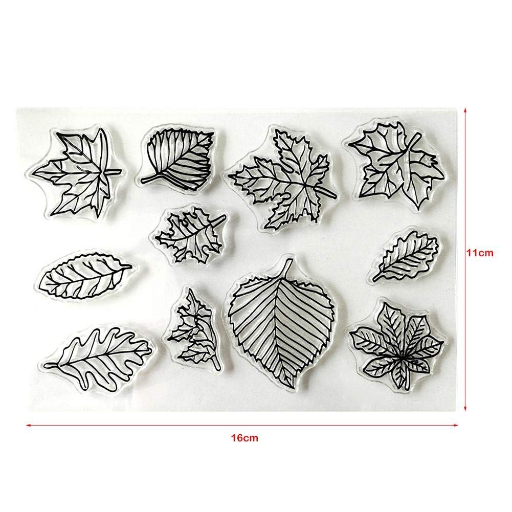 Clear Silicone Stamps Seal Sticker For Card Making Art Craft Kids Diy Scrapbooking Album Decoration Maple