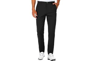 SPECIALMAGIC Golf Pants Men Stretch Slim fit Hiking Pants Lightweight Dress Casual Tapered Zipper Pockets