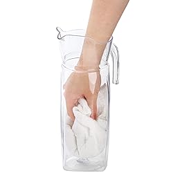 Elsjoy 2 Pack 42 Oz Acrylic Pitcher with Lid and