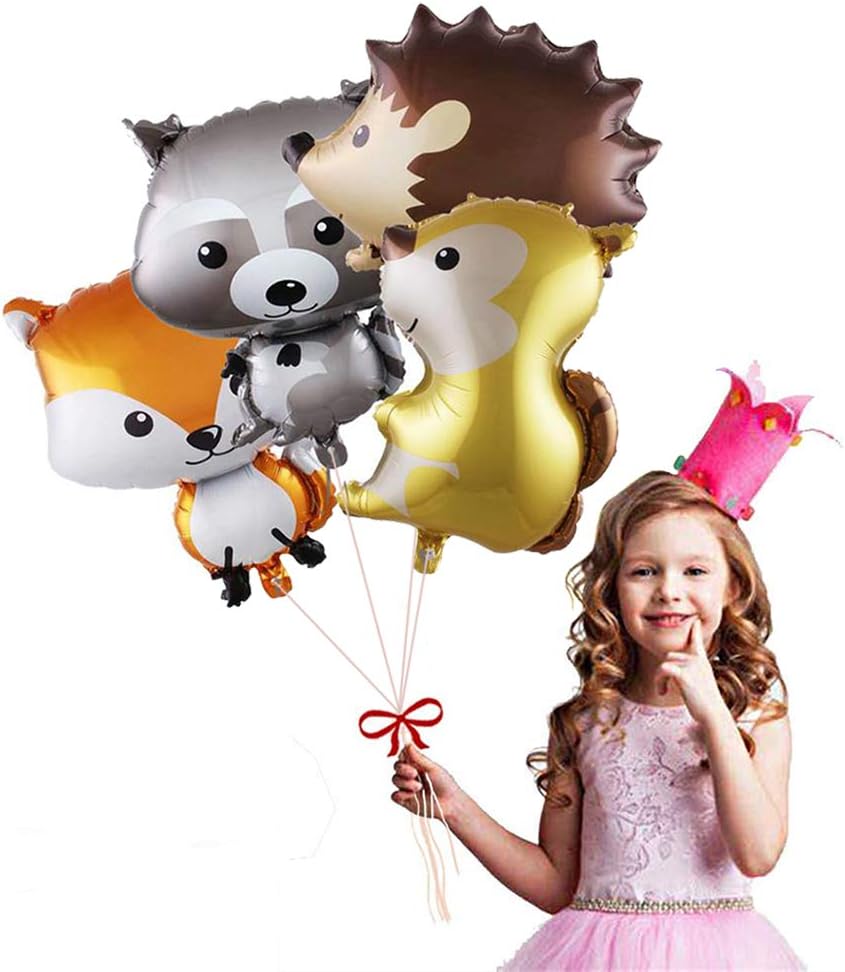Loisirs Creatifs Ballons De Baudruche Napravi Rs Banniere Ballons De Creatures Des Bois Jimiston Ensemble De Decoration De Fete Avec 41 Animaux De La Foret Pompons En Papier Et Petits Gateaux Pour Anniversaire