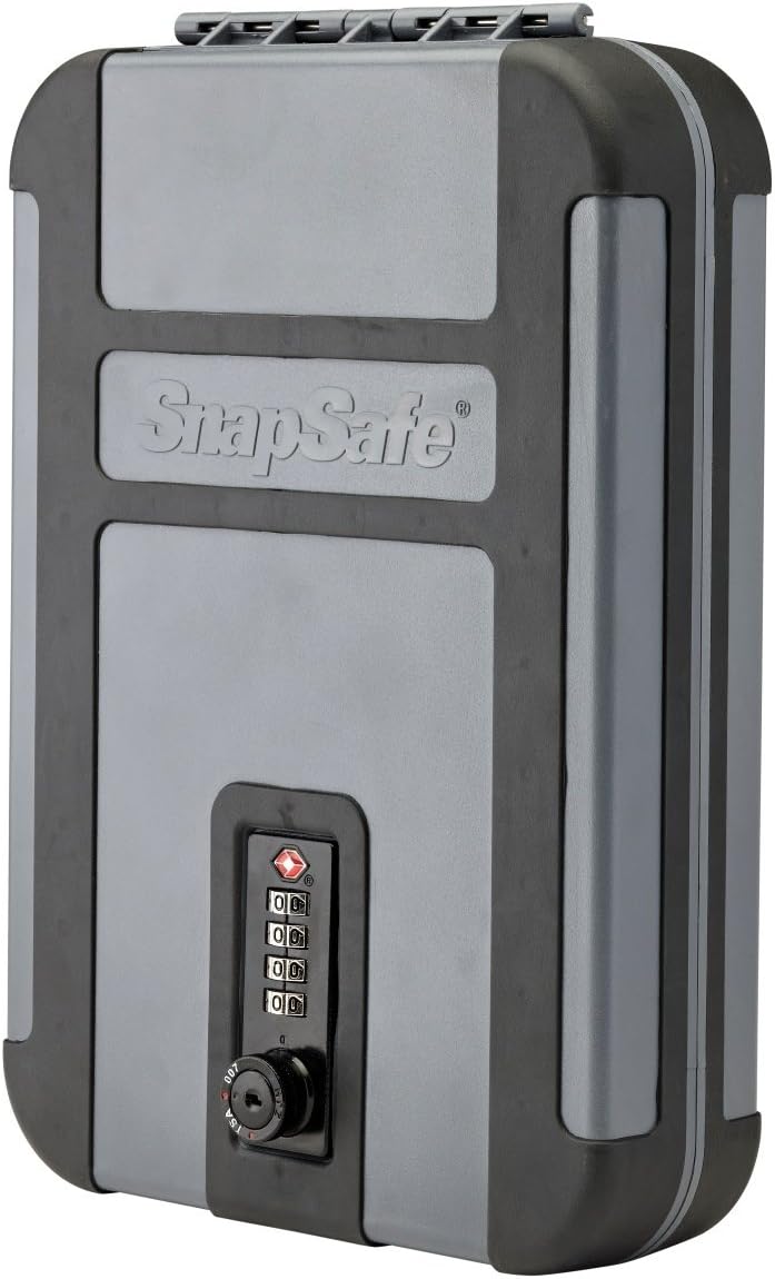 Snapsafe Treklite Lock Box with Combination Lock, X-Large 75241, Portable Polycarbonate Handgun Safe & Case, TSA Lock Approved, Measures 10” x 7” x 2” : Sports & Outdoors