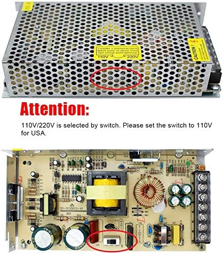 inShareplus 24V 10A 240W, DC Universal Regulated Switching Power Supply, 110/220V AC to DC 24 Volt LED Driver, Converter, Transformer for LED Strip Light, CCTV, Computer Project, 3D Printer - Image 4