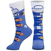 ChalkTalkSPORTS Everyday Casual Ski Crew Socks - Multiple Designs & Colors - Youth & Adult - Skiing Mid-Calf Socks