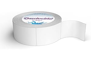 KENCO Blank White 1 X 2 Dissolvable Food Labels - Washes Off Qucikly No Residue - for Food Prepe and Rotation, Canning and More! Made in The USA (1 Pack)