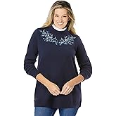Woman Within Plus Size Layered-Look Sweatshirt