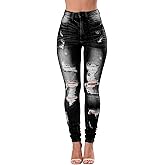 KUNMI Womens Classic High Waisted Skinny Stretch Butt Lifting Jeans Slim Fit Denim Pants