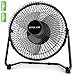 OPOLAR Battery Operated Rechargeable Desk Fan for Home Camping Hurricane, 9 Inch Battery Powered USB Fan with Metal Frame, Quiet Portable Fan with 5200 mAh Capacity & Strong Airflow