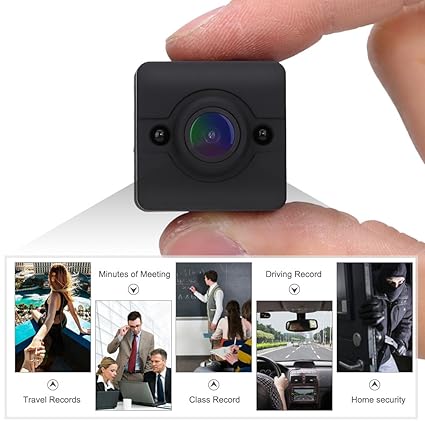 Infrarot Mini Kamera Nachtsicht HD Camcorder Wasserdicht Cube 1080P Sportkamera mit Halterungen