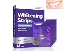 Purple Teeth Whitening Strips, Effectively Removes Surface Stains & Natural Shine,Fit for Daily Use, Enamel Safe,Comfortable 