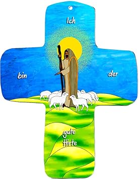 metALUm Wandkreuz aus Metall | Hirte | #KRK003