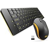 Wireless Keyboard and Mouse, UHURU Compact Keyboard Mouse Combo for Smart TV, Windows 10 / 8 / 7 / Vista / XP, Laptop, Surface Pro
