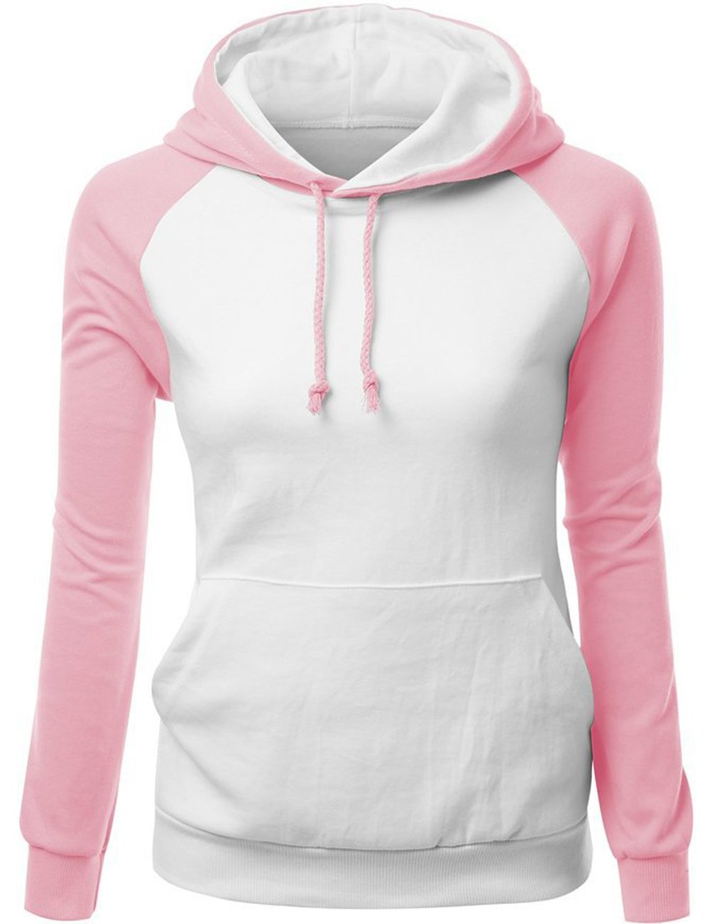 pink white sweatshirt