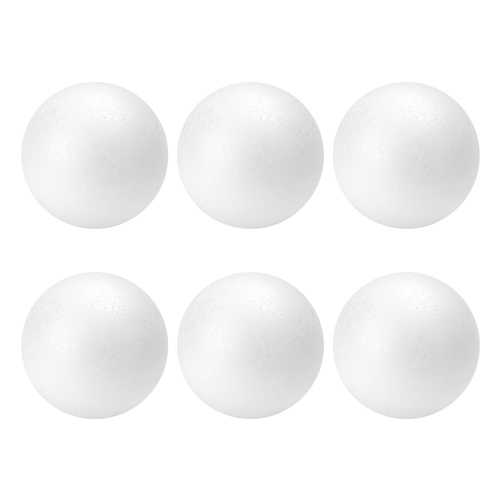 Photo 1 of TFARC FOAM 6 Pack Foam Balls for Crafts, 4-Inch Round White Polystyrene Spheres for DIY Projects Ornaments Classroom Festivals Decoration