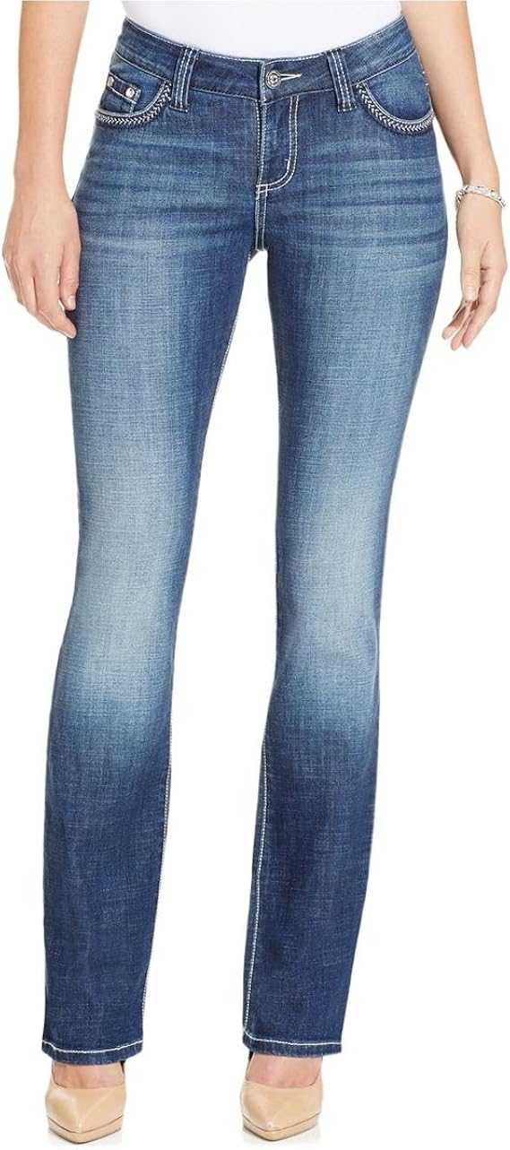 Lee Women's Platinum Midrise Secretly Slender Saira Barely Bootcut Jean