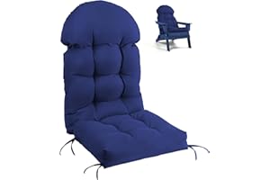 FUNBERRY Adirondack Chair Cushion,Outdoor Chair Cushions,Improved Comfy Patio Chair Cushions,Rocking Chair Cushion,Cushions for Adirondack Chairs,High Back Patio Chair Cushions