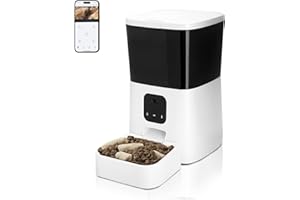 Bootuu Automatic Cat Feeder with Camera, 7L Food Storage Capacity, 110 Rotating View, Dual Power Supply, Two-Way Audio, Freshness Preservation, Easy Monitoring, Warranty