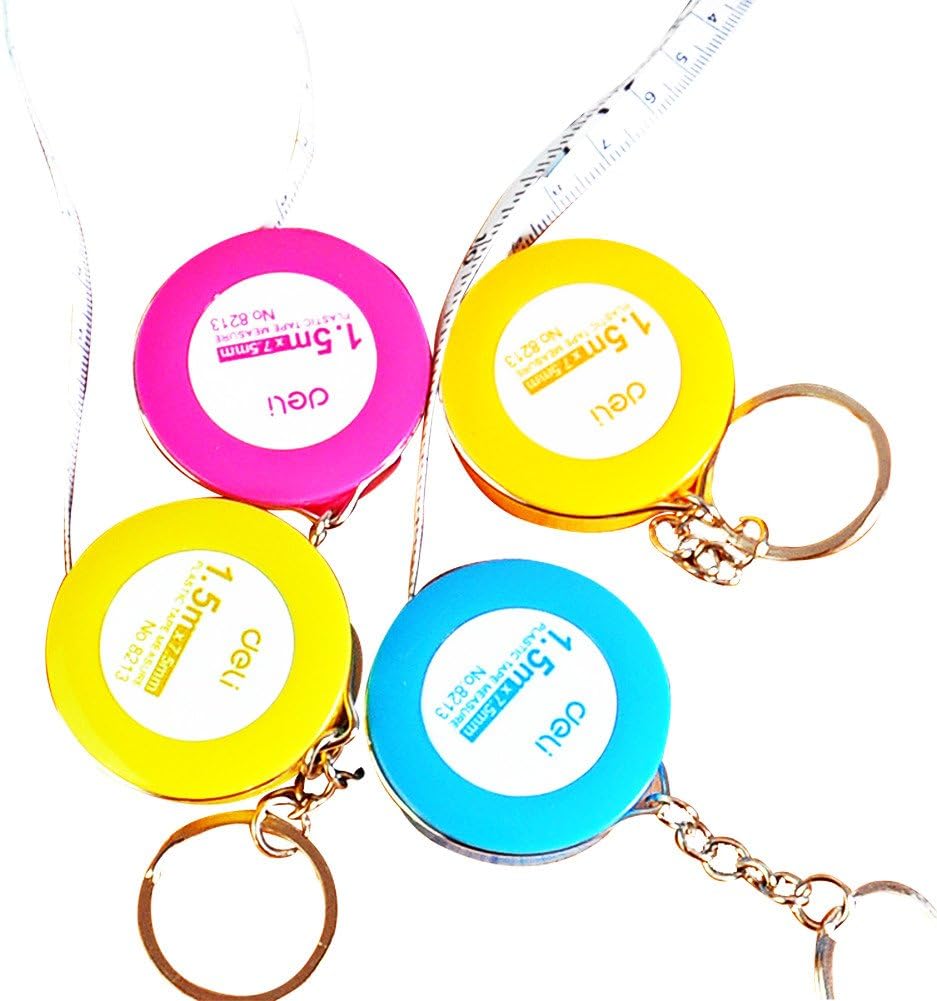 Da.Wa 1 Pieza Candy Color Llavero telescópico de plástico Regla Mini