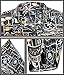La Leela Men's Aloha Hawaiian Shirt Short Sleeve Button Down Casual Beach Party