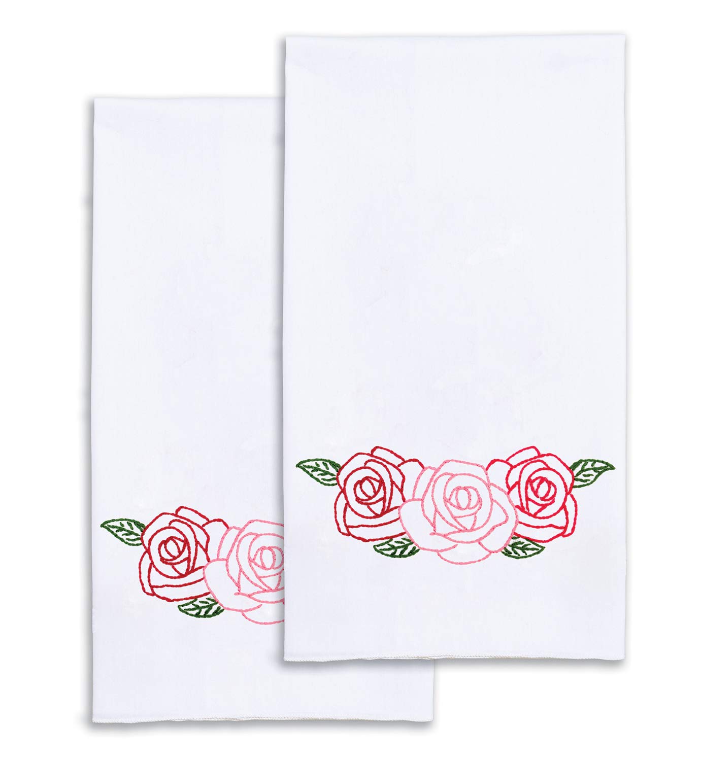 JACK DEMPSEY NEEDLE ART HAND TOWEL DECORATIV ROSE GARDE