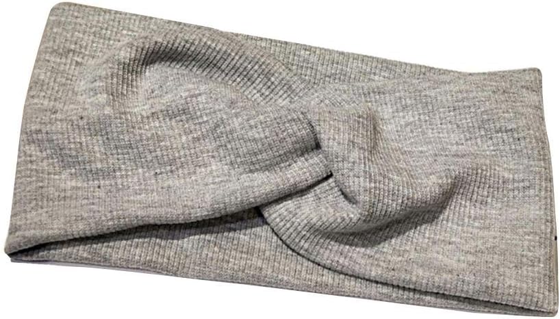 Fornateu Women Elastic Spa Facial Knitted Cotton Headband Stretchy Makeup Hair Band Girls Sport Head Wrap