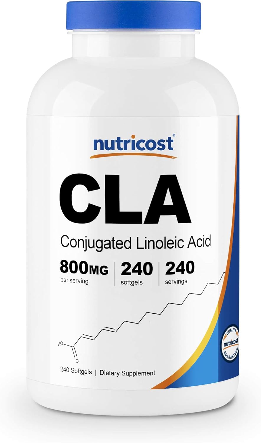 Nutricost CLA (Conjugated Linoleic Acid) 800mg, 240 Softgels: Health & Personal Care