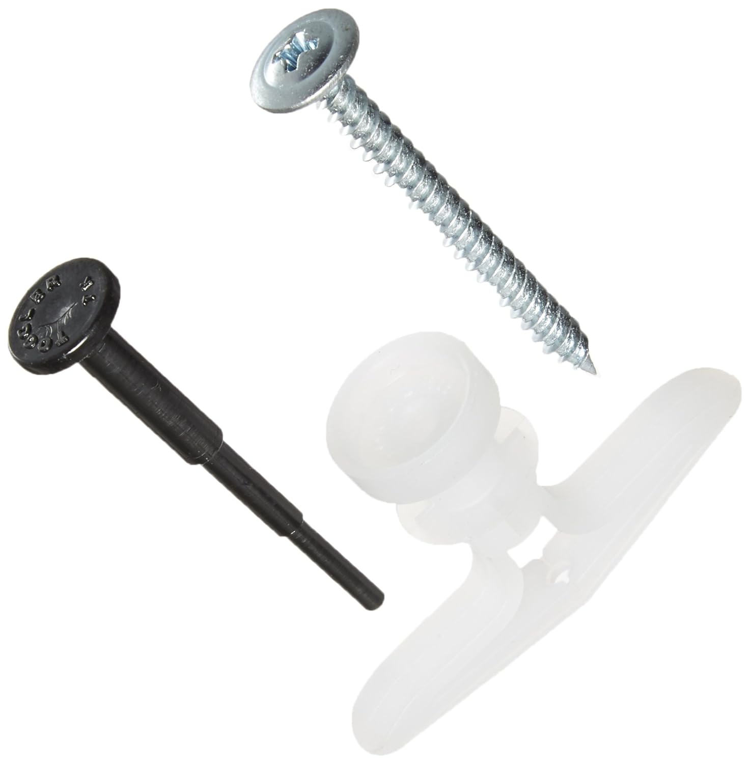 TOGGLER TBS2 Pegboard Anchor with Screws, Made in US, 3/8" to 1/2" Grip