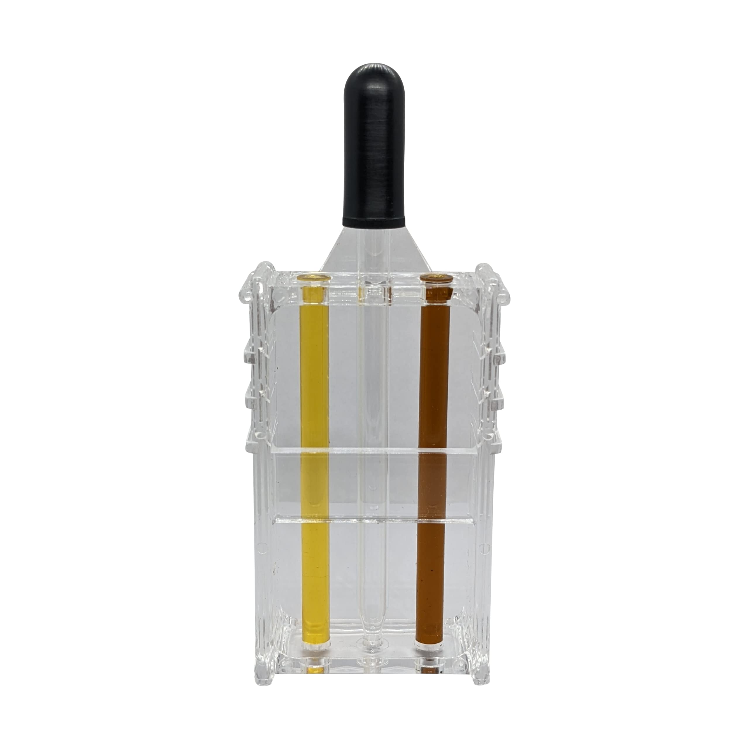 Fryer Oil Visual Test Kit with Dropper & Two Tubes (14-17 & 25 TPM) for Monitoring Shortening Quality