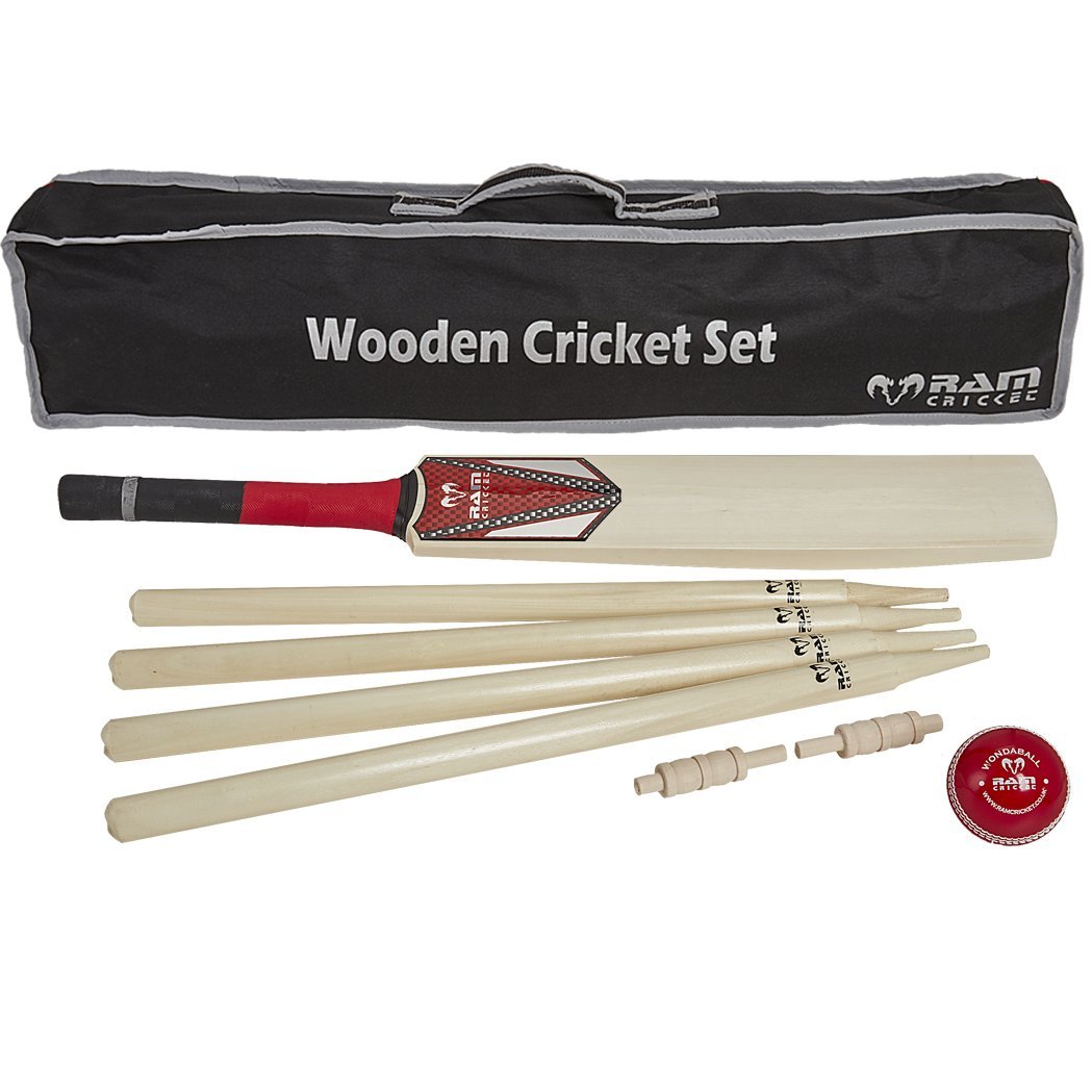 Ram Cricket - Wooden Cricket Set - Perfect for the garden, park or school - Size SENIOR