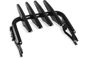 NOVALLA Detachable Stealth Luggage Rack Compatible for Harley Touring Street Glide Road King Electra Glide 2009-later (Black)