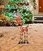 PRODUCTWORKS 32-Inch Pre-Lit Victoria Hutto Reindeer Christmas Yard Decoration, 50 Lights
