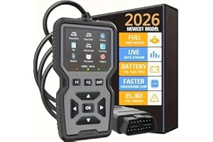 OBD2 Car Scanner, 2026 Newest Model, Full OBDII Modes, Live Data Stream, Battery Voltage Test, V519 Diagnostic Code Reader