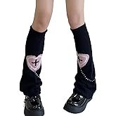 Sexybody Women Leg Warmers Y2K Kawaii Spider Print Goth Harajuku Lolita Stylish Cute Japanese Halloween Socks for Girls