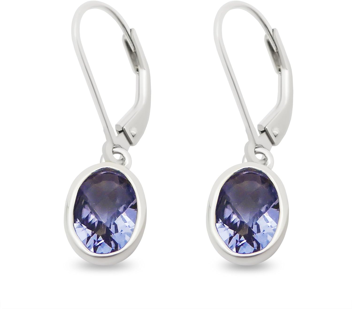 Purple Helenite Gaia Stone Lever Back Drop