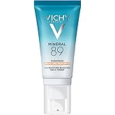 Vichy Minéral 89 Face Sunscreen SPF 30, Hydrating Daily Sunscreen For Face SPF 30, Hyaluronic Acid + Niacinamide + Squalane Oil, No White Cast Sunscreen, Oxybenzone Free, Travel Size Sunscreen