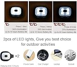COTOP Unisex LED Beanie Hat with Detachable Light USB Rechargeable Black view 6