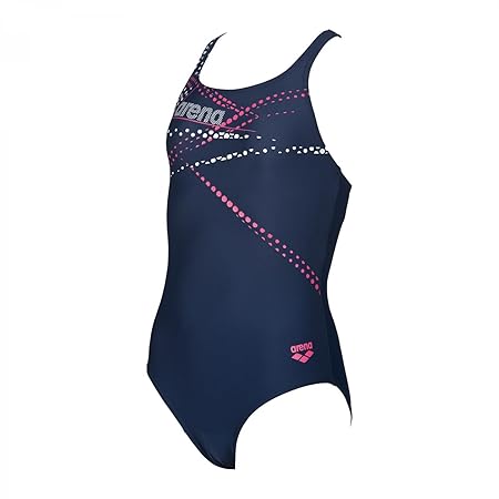 arena Mädchen Sport Badeanzug Glimmer (Schnelltrocknend, UV-Schutz UPF 50+, Chlor- /Salzwasserbeständig)