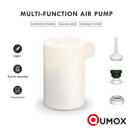 QUMOX Elektrische USB Luftpumpe Elektropumpe Gebläse Pumpe für Luftmatratze