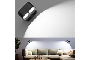 VOLISUN Wall Lights,LED Wall Sconces with 2000mAh Battery,Wall Mounted Lights with 3 Color Temperatures & Brightness,Cordless Magnetic Ball 360°Rotation Wall Lamps for Bedroom Bedside,Reading
